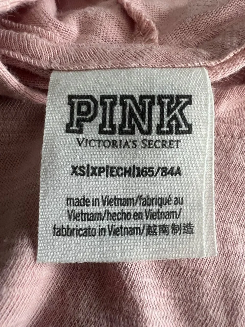 Victoria’s Secret PINK Hooded Blush Logo Top | Athleisure Y2K10s Tumblr Athletic - Picture 9 of 12